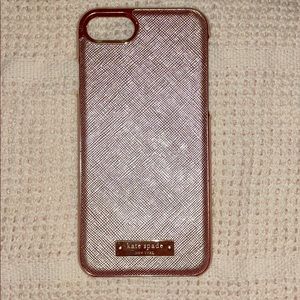 Kate Spade ♠️ case cover gold iPhone 7&8